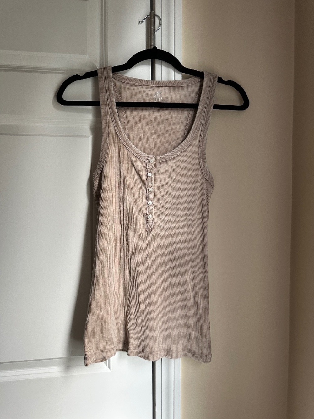 Aerie Tan Button-Front Tank Top – Size M